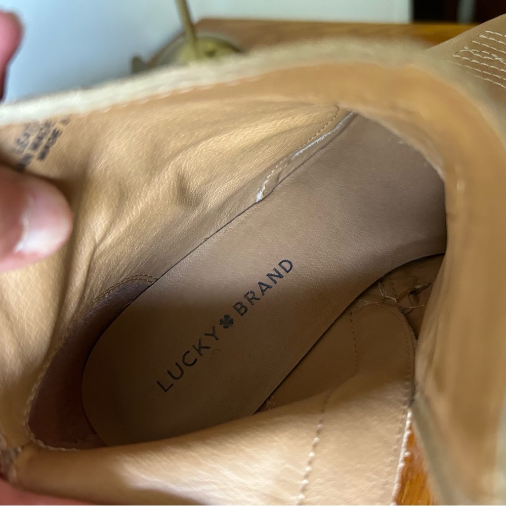 Lucky Brand Idellina Western Bootie in Tahini. Size 9. - Picture 8 of 13
